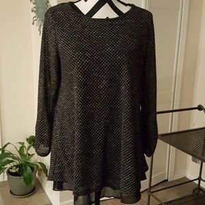 Black textured top